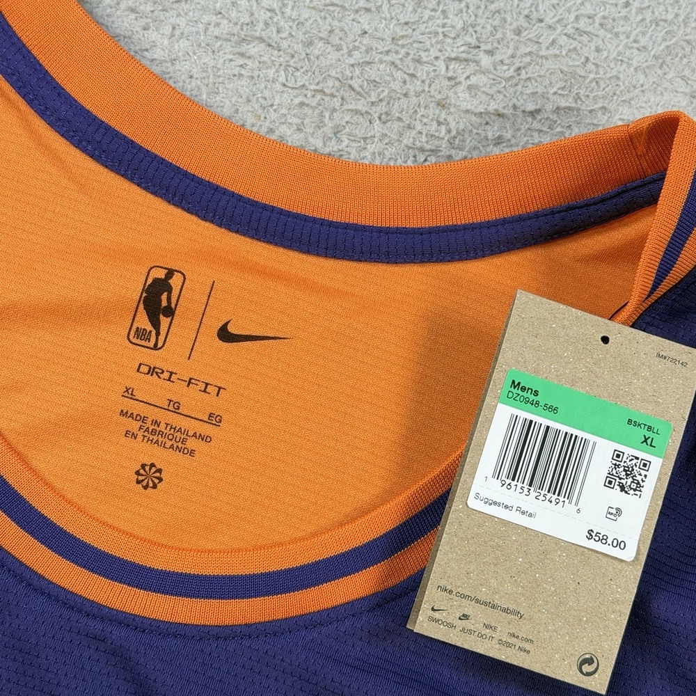 Nike Phoenix Suns Tank Top Men XL Courtside Split DNA Performance Jersey Dri-Fit - Picture 2 of 7